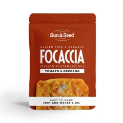 Sun & Seed Biologische Focaccia Mix - Tomato & Oregano 300 Gram Aanbieding