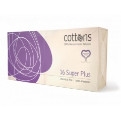 Cottons Biologische Tampons Super Plus 16 Stuks