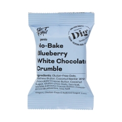 Dig Biologische No Bake White Chocolate Blueberry Crumble 35 Gram
