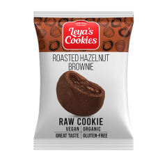 Leya's Cookies Organic Raw Hazelnut Brownie Cookie x 14
