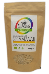 Original Superfoods Organic sesame Seed unpeeled 400 Grams Sale