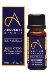 Absolute Aromas Organic Rose Otto 3% in Jojoba 10ml